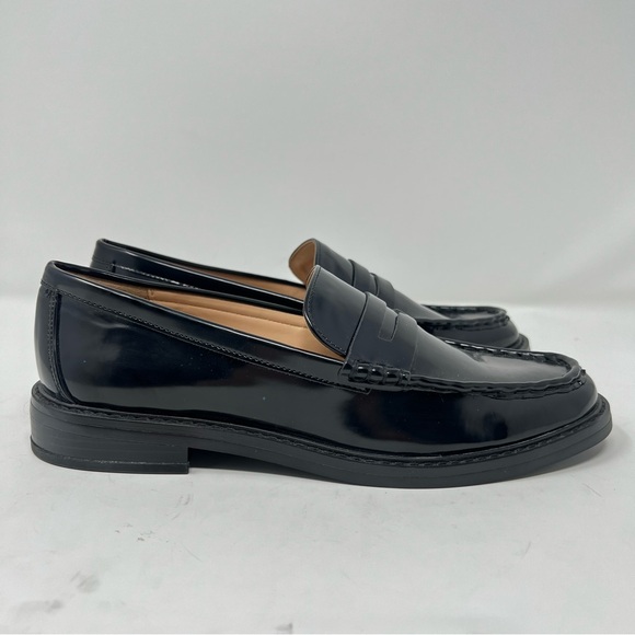 LOFT Shiny Black Loafers - Picture 2 of 9